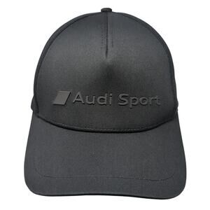 Audi Sport Snapback Hat Black One Size Adjustable 110 Vent Holes Outdoor